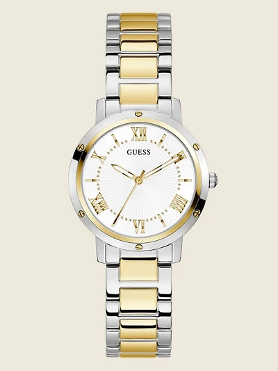 Two-Tone Analog Watch