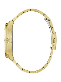 Gold-Tone Multifunction Watch