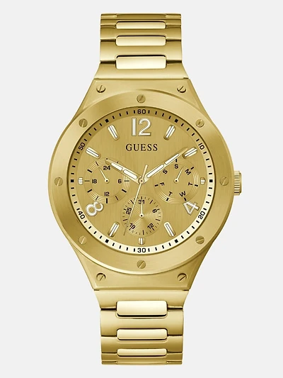 Gold-Tone Multifunction Watch