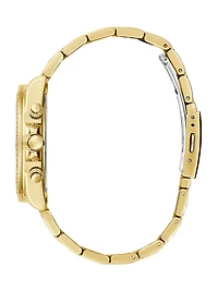 Gold-Tone and Rainbow Multifunction Watch