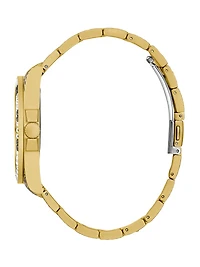 Printed Gold-Tone Analog Watch