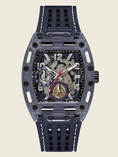 Navy Exposed Dial Multifunction Watch