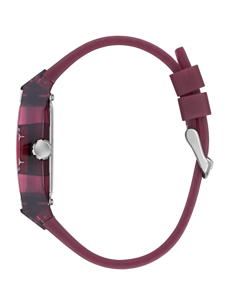 Burgandy Multifunctional Watch