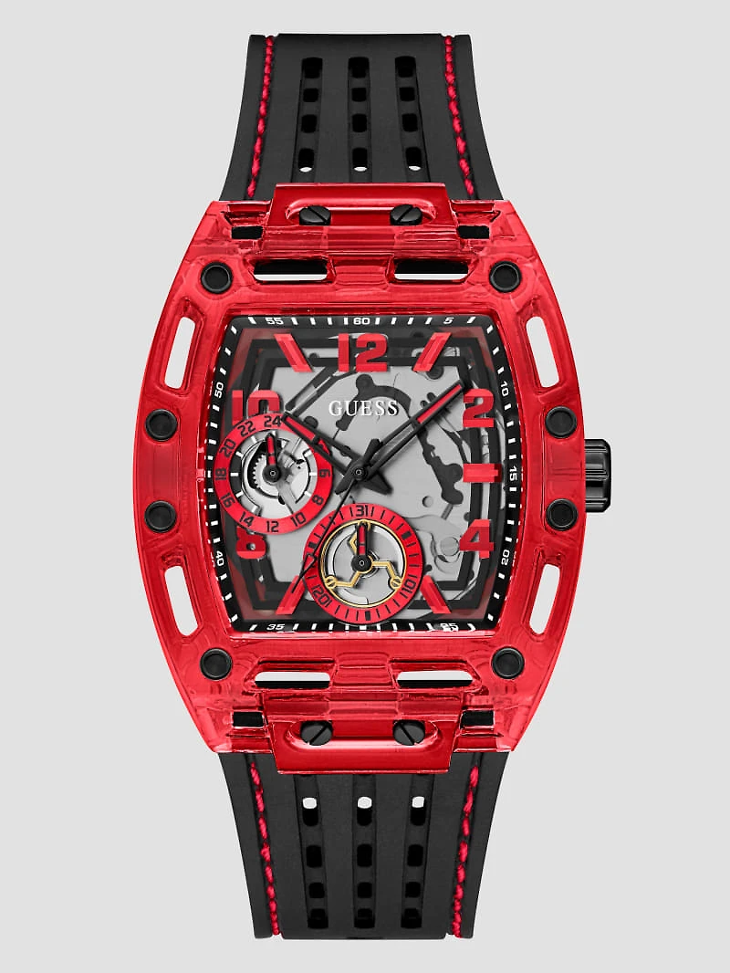 Red Chronograph Watch
