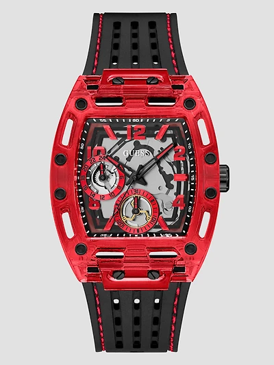 Red Chronograph Watch