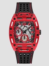 Red Chronograph Watch