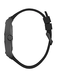 Black Analog Cutout Watch