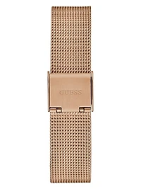 Rose Gold-Tone Triangle Mesh Analog Watch