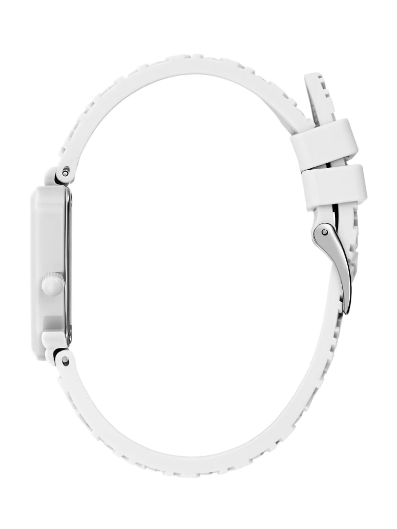 White Triangle Silicone Analog Watch