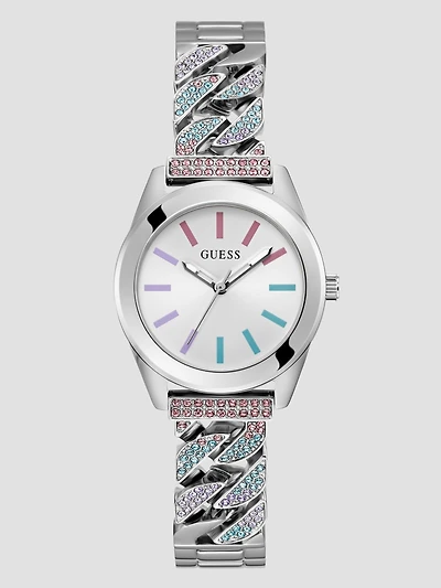Silver-Tone Analog Watch