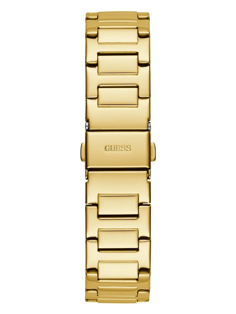 Gold-Tone and Crystal Multifunction Watch