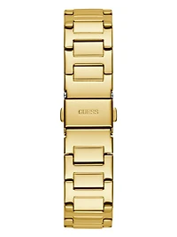 Gold-Tone and Crystal Multifunction Watch