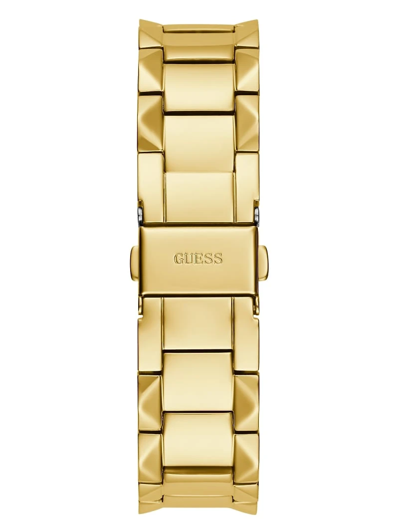 Textured Gold-Tone Analog Watch