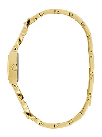 Gold-Tone Chain-Link Analog Watch