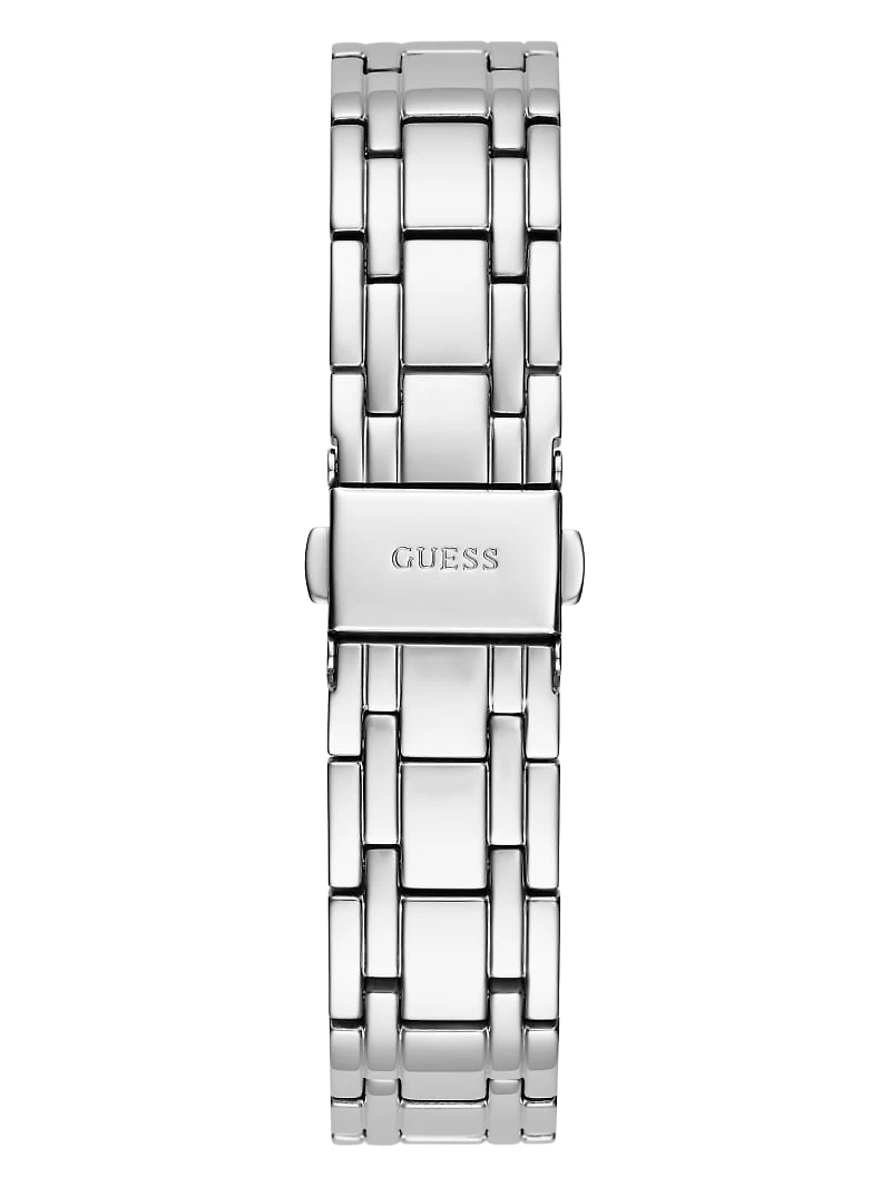 Silver-Tone Cut-Through Multifunction Watch