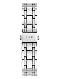 Silver-Tone Cut-Through Multifunction Watch