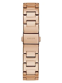 Rose Gold-Tone Studded Analog Watch
