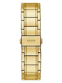 Gold-Tone and Green Analog Watch