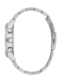 Silver-Tone Multifunction Watch