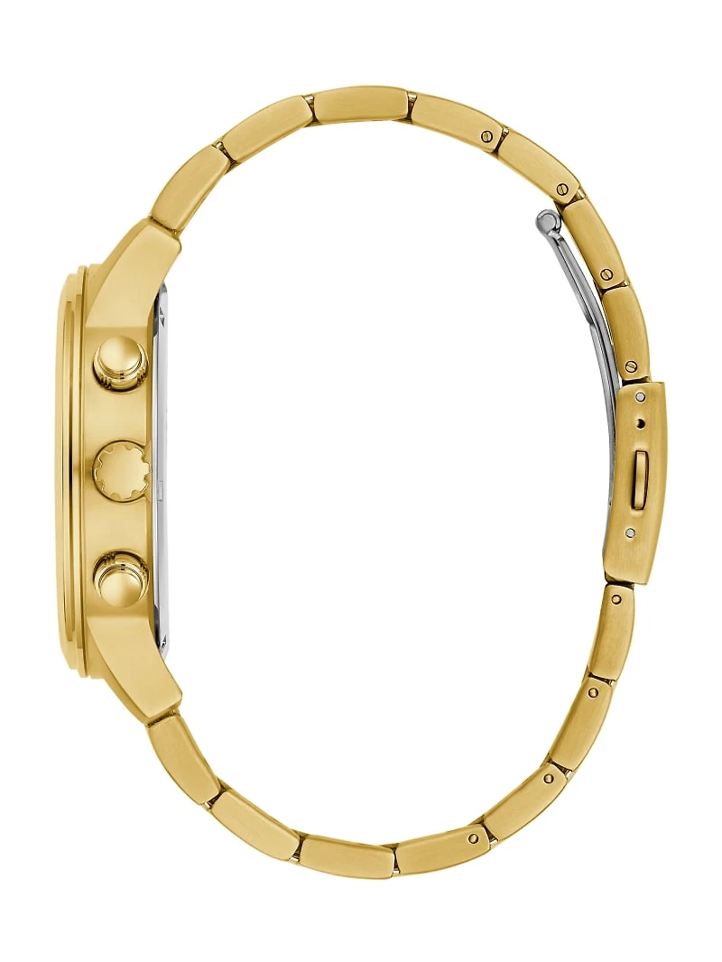 Gold-Tone Multifunction Watch