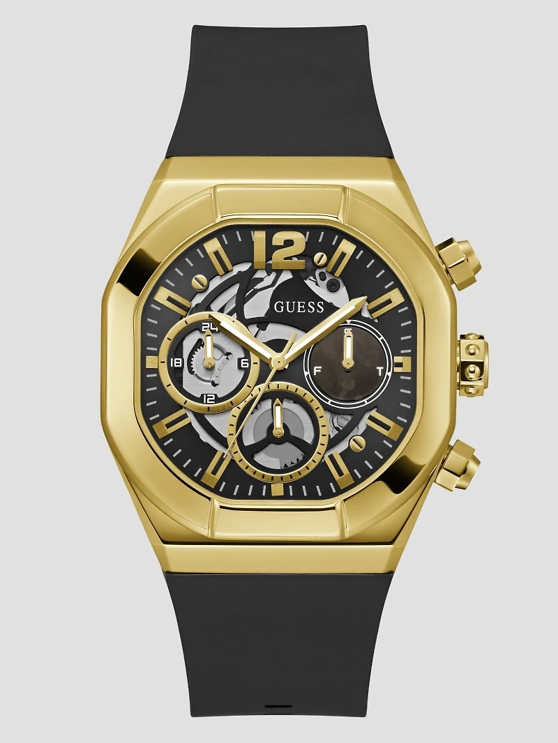 Gold-Tone and Multifunction Watch