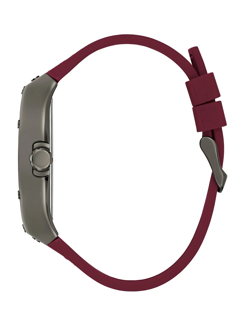 G-Cube Red Leather Multifunction Watch