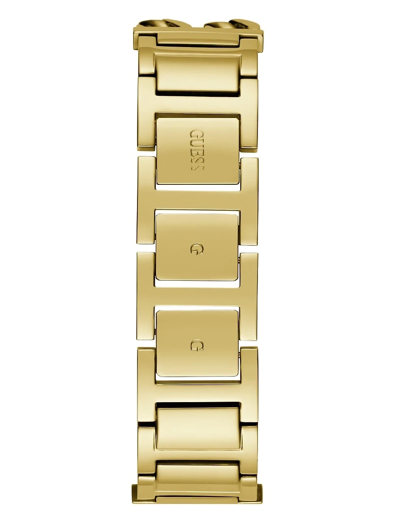 Gold-Tone Square Analog Watch