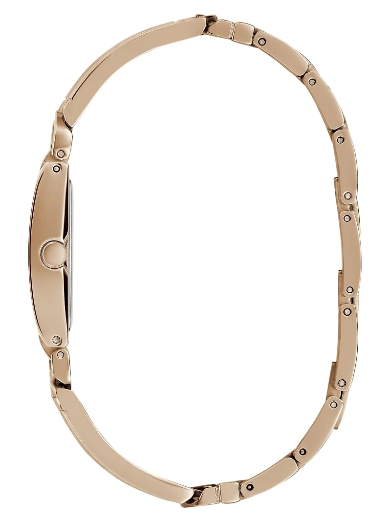 Rose Gold-Tone Square Analog Watch