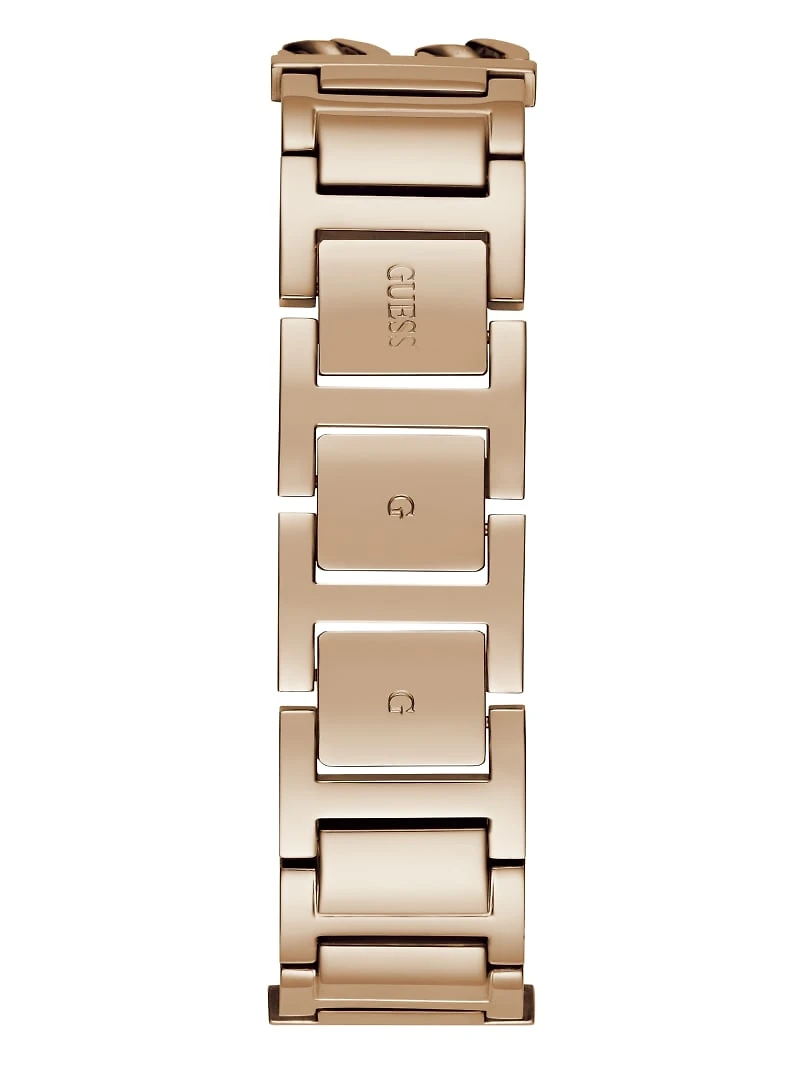 Rose Gold-Tone Square Analog Watch