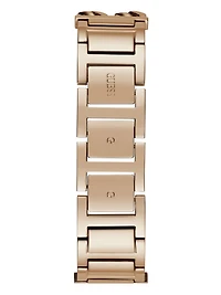 Rose Gold-Tone Square Analog Watch