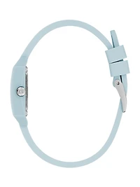 Blue Silicon Analog Watch
