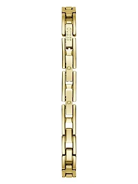 Gold-Tone Hexagon Analog Watch