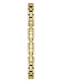 Gold-Tone Flower Analog Watch