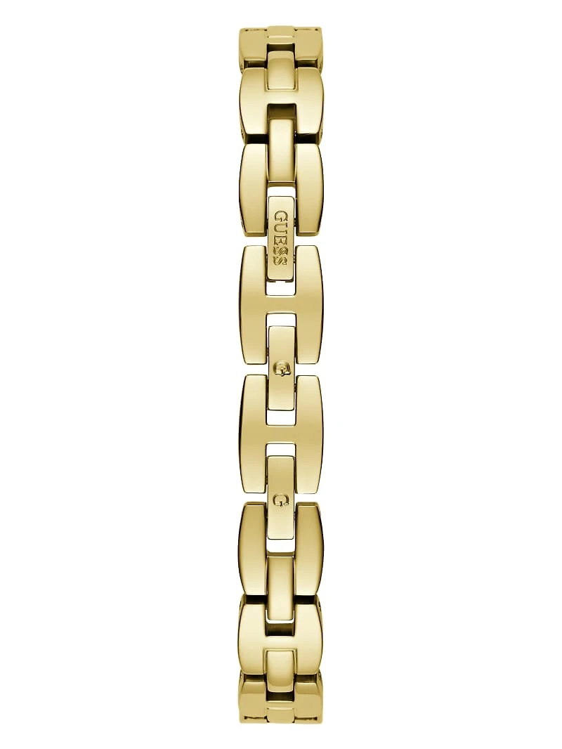 Gold-Tone Crystal Analog Watch