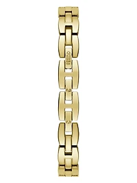 Gold-Tone Crystal Analog Watch