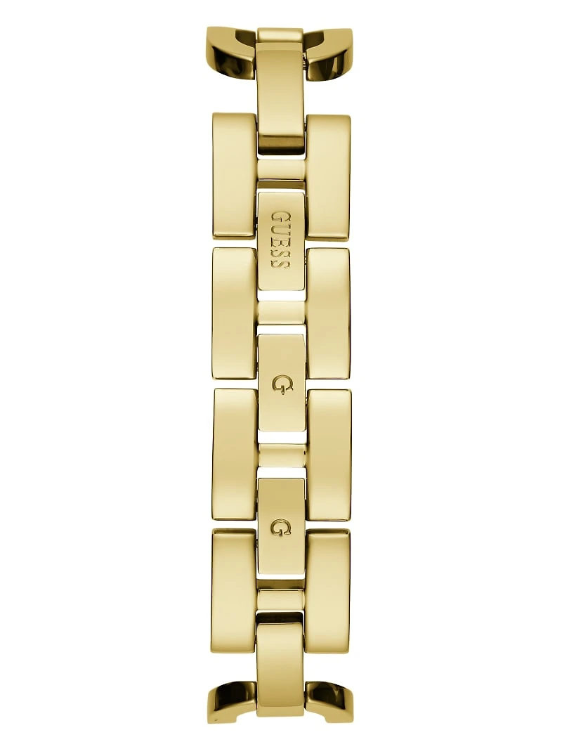 Gold-Tone Crystal Analog Watch