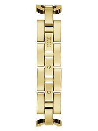 Gold-Tone Crystal Analog Watch