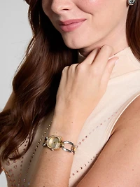 Silver and Gold-Tone Analog Watch
