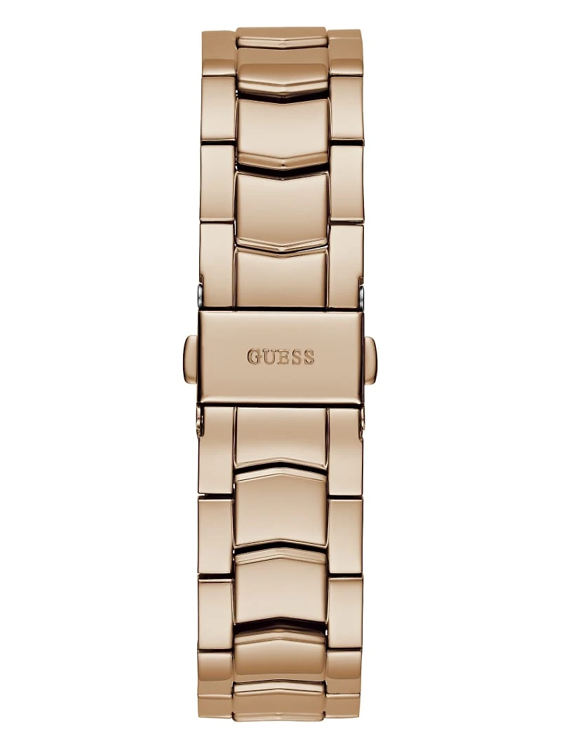 Rose Gold-Tone and Crystal Multifunction Watch