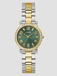 Gold and Silver-Tone Analog Watch