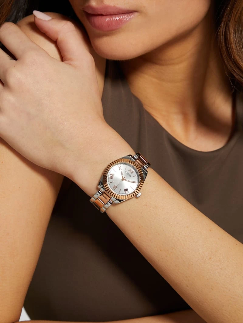 Two-Tone Analog Watch