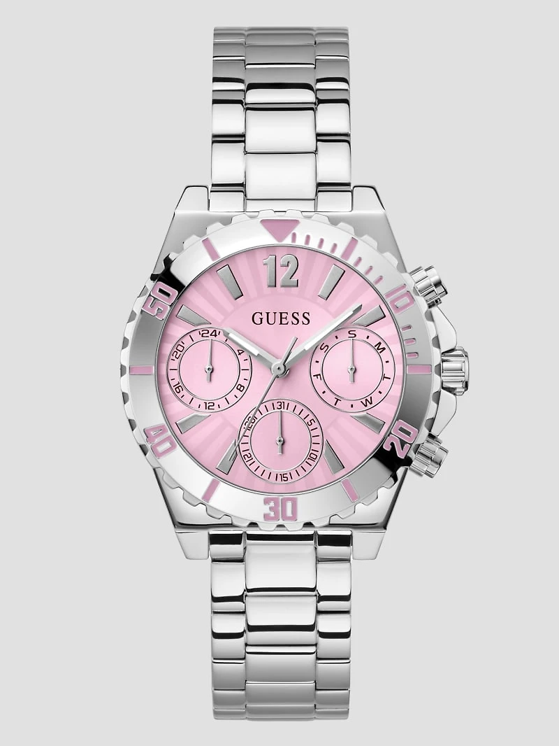 Silver-Tone Multifunction Watch