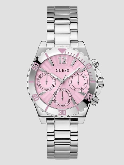 Silver-Tone Multifunction Watch