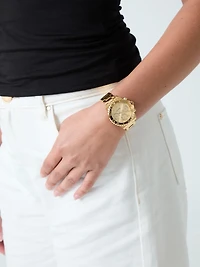 Stainless steel multi-function watch