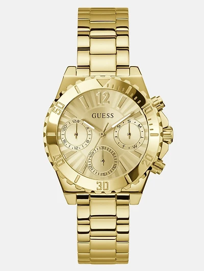 Stainless steel multi-function watch