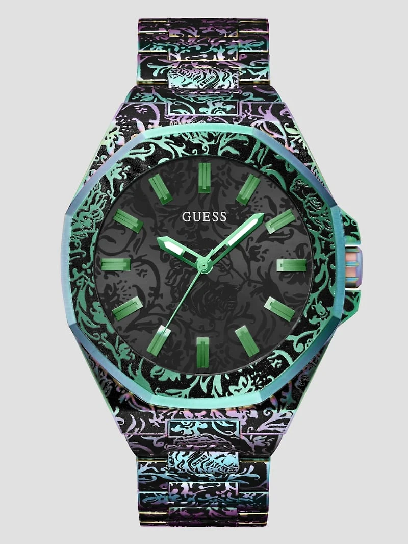 Iridescent Print Analog Watch
