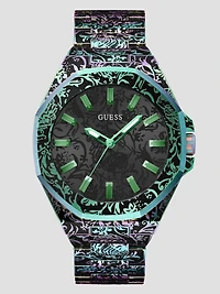 Iridescent Print Analog Watch