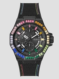 Nylon Rainbow-Crystal Multifunction Watch