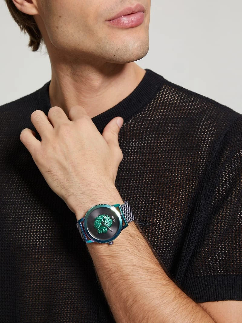 Iridescent Lion Analog Watch