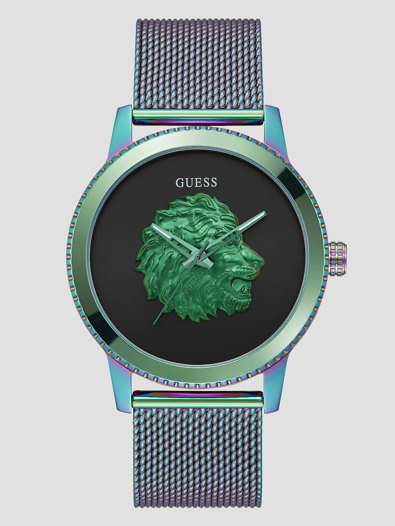 Iridescent Lion Analog Watch